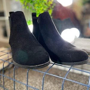 Short Black Felt Booties from Kohls